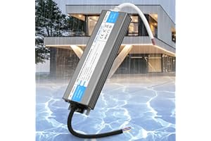 SUCIKORIO LED Transformateur 220V 12V 400W 33,3A Extérieur Etanche IP67, Alimentation LED Driver 12V 400W Ultra Fin LEDs Transfo Alimentation à Découpage Convertisseur De Tension AC à DC Pour LEDs