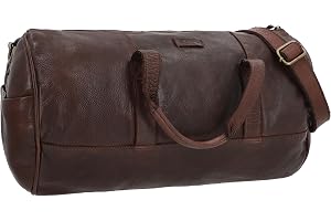 Gusti Resväska läder oliver sportväska weekender handbagage läderväska läder, BRUN, En storlek, Retro