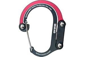 Gear Aid HEROCLIP Carabiner Gear Clip and Hook (Medium) for Camping, Backpack, Suitcases and Garage Organization