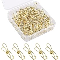 QUARKZMAN 50 Büroklammern Metall - 32mm Schwarz Für Papier & Dokumente