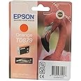 Epson Original T0879 UltraChrome HI-Gloss2 Orange Ink Cartridge, Genuine