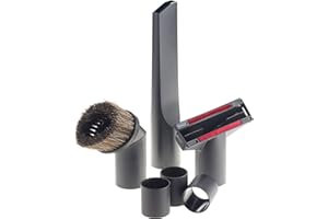 Juego de 6 boquillas de aspiradora para Siemens VSQ5X1230 Q 5.0, extremadamente silenciosas, cepillo para muebles, juntas, tapicería, de MicroSafe®