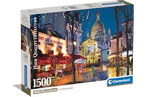 Clementoni Pussel - Pars-Montmartre 1500 Bitar -Pussel För Vuxnas 14-99 år, 31709