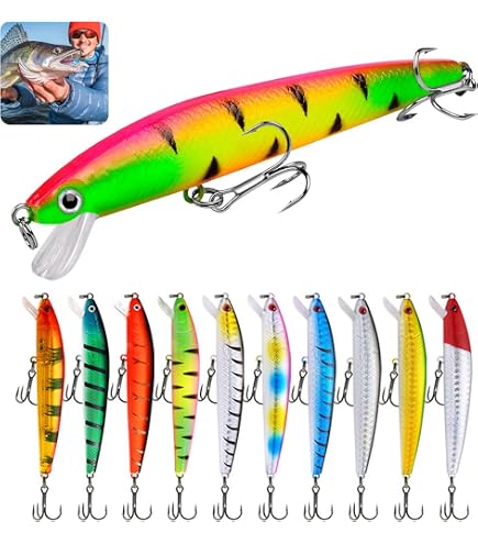 bass lures for sale in durban Dr.Fish Saltwater Fishing 5 Inches Surf Fishing Sriped Lures Saltwater Minnow Mustad Hooks Jerkbait Topwater Popper Plugs Ins Offs Sea Fishing Mackerel Tarpon Barracuda Lures Sports & Outdoors Size:MQ 18000 BAITCASTING Casting Reel Abu Garcia