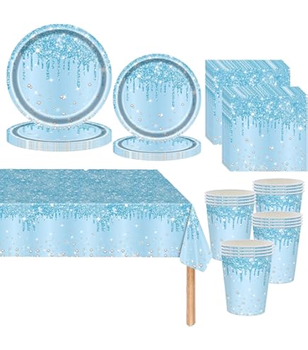 Set Stoviglie Lilo E Stitch Per Feste - 20 Piatti, 20 Bicchieri, 20 Tovaglioli E Tovaglia, Tema Bambina - Foto 7