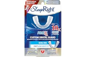 SLEEPRIGHT ProRx Custom Dental Guard Gen 2 (New Version) - Designed to Protect Teeth & TMJ from Grinding (Bruxism)
