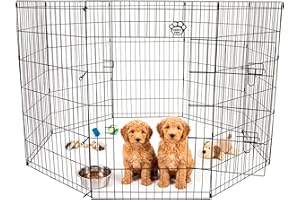 Playpen Puppy Cozy Pet Large 100cm tall for Dogs Puppies Rabbits Guinea Pigs, Puppy Play Pen Whelping Pen Dog Cage Crate Rabbit Run 4 Sizes PP04