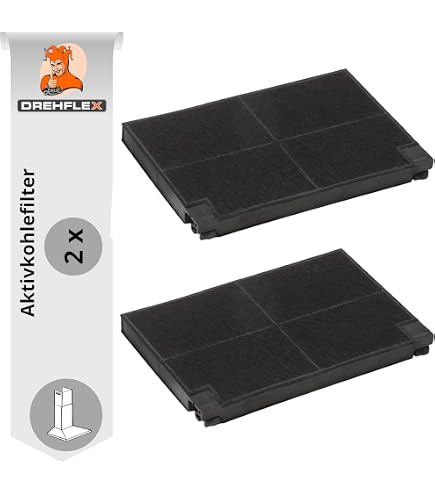 Electrolux 9029793818 Kohlefilter Mit TimeStrip - Für Dunstabzugshauben Elica Modell 15 & Andere (AEG, Zanussi)