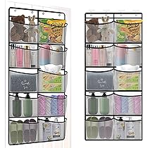 Lifewit Organizzatore Da Appendere Alla Porta - 5 Ripiani Trasparenti + 4 Tasche Rete, Per Casa E Camper - Foto 6