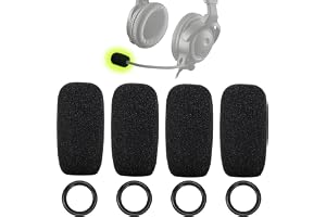 Lukvcoe Ersättning mikrofon skydd kompatibel med Bose Aviation Headset X A10/A20/A30 mikrofon svampfilter 4-pack skumskydd vi