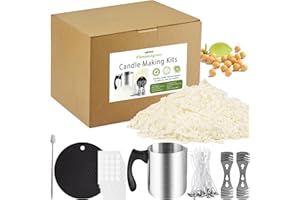 TRINIDa Candle Making Kit, Candle Making Supplies Include Soy Wax 2lb, Candle Wax Melting Pot, Candle Wicks, Wick Stickers and Metal Centering Devices, Candle Making Kits for Adults Beginner