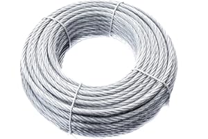 MASIDEF: MEMBER OF THE WÜRTH GROUP Cuerda de 72 hilos, diámetro de 6 mm, de acero galvanizado, 25 m.