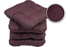 sunnypillow Cuscini Sedie Cucina Set da 4-40 x 40 x 8cm - Per uso Interno ed Esterno - Cuscini Sedia da Giardino Cuscini Coprisedie Cuscino - Viola