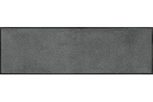 Wash+Dry Fußmatte Smokey Mount 35x120cm, innen und außen, waschbar, grau