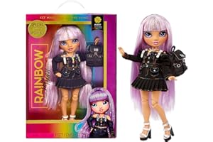 Rainbow High Special Edition - AVERY STYLES - 9''/22.86cm Rainbow Shimmer Hair Posable Fashion Doll with Accessories and Open/Close Soft Backpack - Great Toy Gift for Kids Ages 4-12