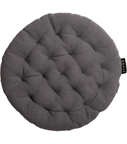 Galette De Chaise Ronde 45 Cm - Coussin Siège Rembourré, Tissu Lin/Coton, Pour Jardin, Salon, Yoga