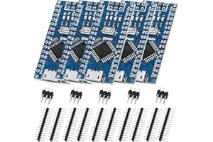 Ar-duino Nano MEGA328P Development Boards XTVTX 5 Pcs Nano V3.0 Nano ATme328P Module with CH340 Chip Micro Connector 5V 16M Microcontroller Compatible with Ar-duino