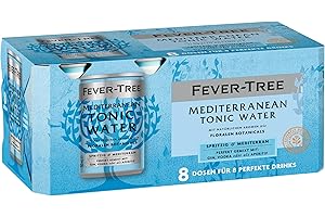 ‎FEVER-TREE FEVER-TREE | Mediterranean Tonic Water | Mit natürlichen Aromen wie floralen Botanicals | 8 x 150 ml
