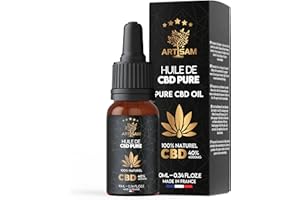 ARTISAM | Huile de CBD PURE H 40% 4000 mg Pressée à Froid | Huile de Graines de chanvre | Formule Premium Fabriquée en France | Sommeil Puissant | cdb Hemp Oil herbe puff infusion Tisane hhc 10 ml