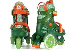 Apollo Kids My 1st Skates Adjustable - Patines de ruedas ajustables para niños, talla 26-30, patines para niñas y niños, ideales para principiantes, patines de entrenamiento con doble freno