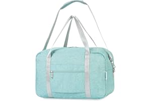 NARWEY Torba kabinowa pod siedzenie o wymiarach 40 x 20 x 25 cm, do linii Ryanair, składana torba podróżna, torba podręczna, dla kobiet i mężczyzn, 20 l, Miętowy Zielony