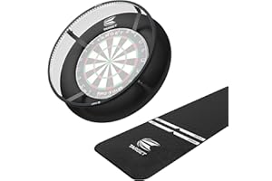 Target Darts Corona Vision Dartboard Lighting System, Black Frame | White LED Dart Board Surround Ring Light | Available with Pro Tour Dartboards Surround & Championship Dartboard, or Oche Dart Mat