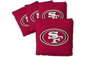 YouTheFan Offiziell Lizenziertes NFL Set mit 4 Cornhole Bags – Allwetterverordnung 15,2 x 15,2 cm Größe – entworfen in den USA