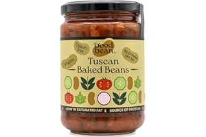 THE GOOD BEAN COMPANY The Good Bean Co Tuscan Baked Beans 350g - Cannellini Beans in Rich Tomato Sauce, Italian-Style for Breakfast or Brunch