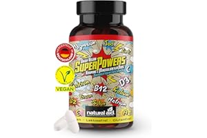 ‎NATURAL AID natural aid Daily Vegan Vitamin Kautabletten [100% vegan] 120 Stück Kinder Immunsystem stärken Kinder laborgeprüft o. Zusätze in DE hergestellt mit Vitamin D3 K2 hochdosiert Zink Tabletten