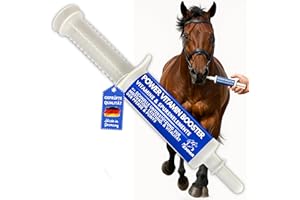 EMMA Pasta vitamínica para Caballos I Potenciador de energía Vitaminas B I Complejo vitamínico B12 Lisina Zinc I Minerales I Fortalece el Sistema inmunológico I Vitamina E Oligoelementos Oldie Mares 1pc.