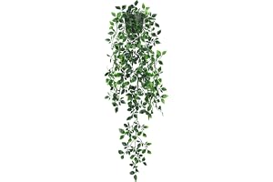Der Rose Falsk hängande växt med realistiska mandalablad redo för | Den konstgjorda hängande växten lägger till vattenfall djup utan att ta upp golvyta för badrumsinredning