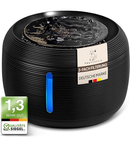 Katzenwasserbrunnen Filter – 8 Filter + 4 Schwämme, Kompatibel Mit 2,5 L Runden Brunnen, Aktivkohle