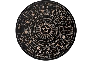 Divination Board Dowsing, beslutshjälp pendelplatta dekorativ trätavla med | gravyr, beslutshjälp spådomspanel för nybörjare, familj och vänner