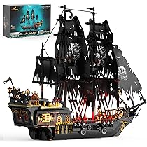 Mould King 13192 Nave Pirata In Blocchi – Kit Da 3580 Pezzi, Con Vele In Tessuto, 89,7 Cm, Per Adulti E Ragazzi