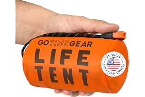 Go Time Gear Life Tent - Tienda de campaña de Supervivencia de Emergencia para 2 Personas, Uso como Tienda de Supervivencia, Refugio de Emergencia, Tienda de Tubo, Lona de Supervivencia, Incluye