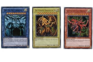 YuGiOh Legendary Collection Ultra Rare God Card Set of 3 Egyptian God Cards Slifer, Obelisk Ra by Yu-Gi-Oh!