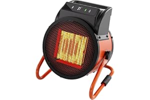 AAOBOSI Chauffage Soufflant 3000W - Technologie Céramique PTC - Chaleur Instantanée en 3s avec Télécommande - Minuterie 24h avec Thermostat Numérique - Idéal pour Maison, Bureau, Atelier et Chantier