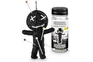 ‎MODERN TIMES Voodoo Doll Puppe Voodoopuppe Voodoodoll Geschenk Arbeitskollege witziges Mitbringsel Gaggeschenk Chef Boss Vorgesetzer Arbeitskollege Mitarbeiter Kollege Lieblingsmensch schwarzer Humor Partygeschenk