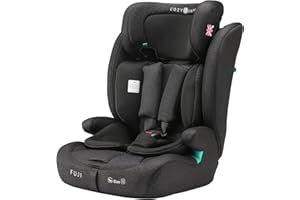 Cozy N Safe Fuji i-Size 76-150cm Child Car Seat (up to 12 Years Old), Forward Facing, 3-Point seat Belt, 5-Point Harness Upto 105cm,high-Back Booster to 150cm, Side Impact Protection (Onyx)