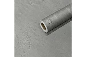 FIETODK Tapete Grau Betonoptik,Selbstklebende Tapete Selbstklebend,Tapeten for Wohnzimmer Schlafzimmer,Klebefolie Möbelfolie Selbstklebend Küche,40 * 300CM