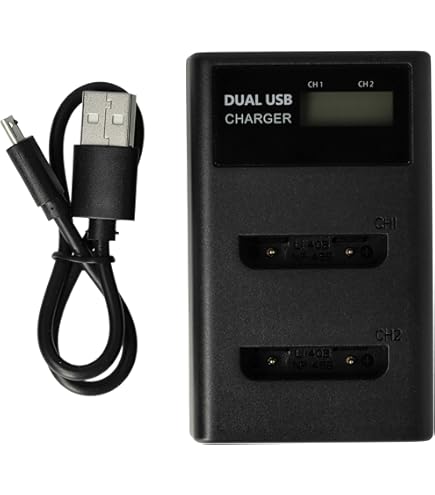 Kamera Akku Set 1400mAh + Ladegerät Mit Kfz Adapter - Für Medion, Casio, FujiFilm & Viele Mehr