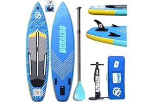 LISZTON Stand up paddle gonfiabile, sedile per kayak e supporto per fotocamera, pagaia 2 in 1, 330 x 76 x 15 cm, fino a 150 kg, pompa con cinghia da piede, zaino