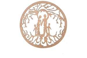 VEJO Decoración Pared/Cuadro Árbol Genealógico/Cuadro Tallado Madera Decorativo Madera Regalos