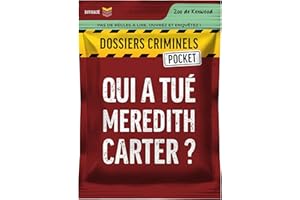 PLATONIA GAMES Dossiers Criminels Pocket - Qui a tué Meredith Carter ? Meurtre dans un Zoo au Canada - Jeu d'enquête en cartes - Jeu de voyage et de poche - Cadeau famille et amis - 1-6 Joueurs - 45 min