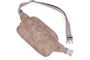 HKCLUF Gürteltasche Für Damen, Veganes Leder Kleine Bauchtasche Damen Stylisch Crossbody Bag Für Überall Mit Verstellbarem Riemen Unisex Mini Umhängetasche Gürtelt