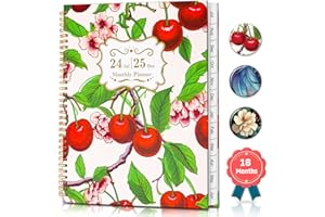 METEOROCK 2024-2025 Agenda Mensuel - Agenda 18 Mois A4, Juil. 2024 - Déc. 2025 Planning Mensuel, Agenda Académique Mensuel avec Onglets, Agenda Calendrier Mensuel pour Le Bureau, l'École Et La Maison