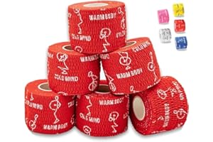 WARM BODY COLD MIND Cinta Weightlifting Dedos para de Levantamiento Pesas - Hook Grip Tape Crossfit, Lifting Thumb Tape