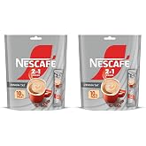 NESCAF&Eacute; 2'si 1 Arada &Ccedil;&ouml;z&uuml;nebilir Kahve Karışımı 10'lu Paket (10 x 10 g) 2li paket