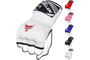 Mytra Fusion sous Gants de Boxe pour Enfants Rembourré en Gel avec Bandes et Dragonnes Rapides 76 cm, Élastique pour MMA, Muay Thai, Kickboxing, Punching et Arts Martiaux