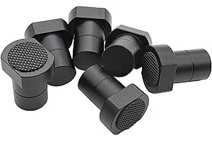 6 Stück Aluminiumlegierung Bankhaken Bank-Hundeklemme Holzbearbeitungstisch Spannbacken Werkbank Positionierung Hobelstopfen Hunde-Klemme Hobelbank Zubehör für 20mm Hundeloch(Schwarz)